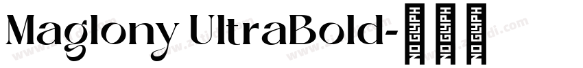 Maglony UltraBold字体转换